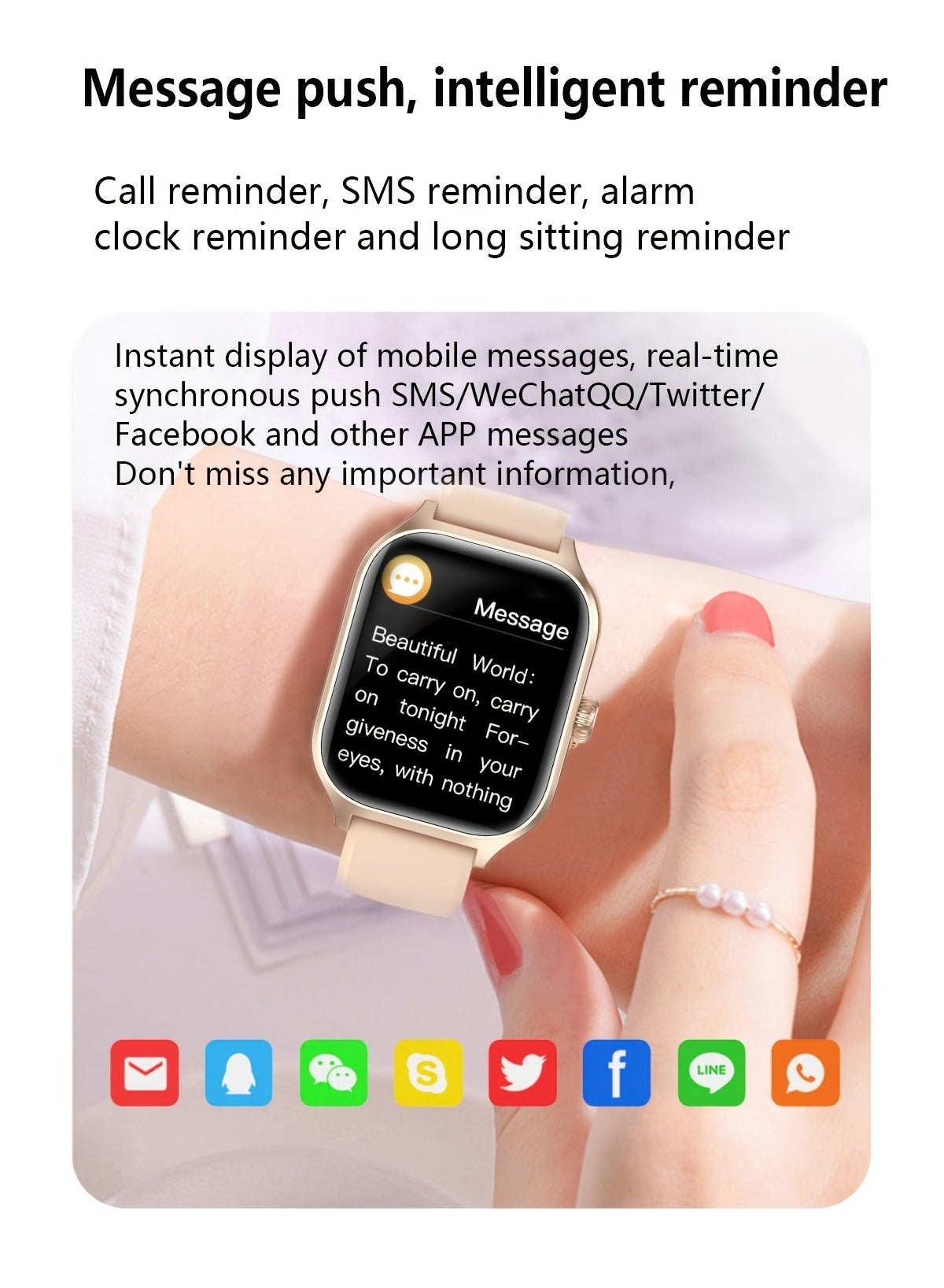 Smart Watch with Calling 1.83 Inch Touch Screen 100 Fitness Functions for Everyday Use - product image 18