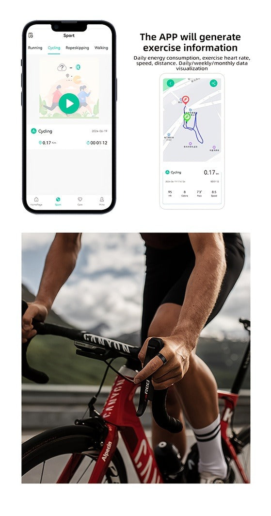 IP68 Waterproof Health Monitor – Smart Ring Fitness Tracker - product image 22