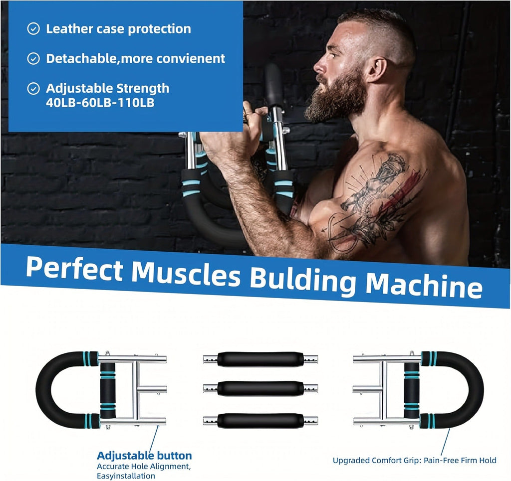 Arm Strength Trainer Three-Bar Chest Expander | Adjustable Multi-Level Resistance | Portable Detachable Forearm & Chest Workout Device for Home Gym | Strength - product image 20