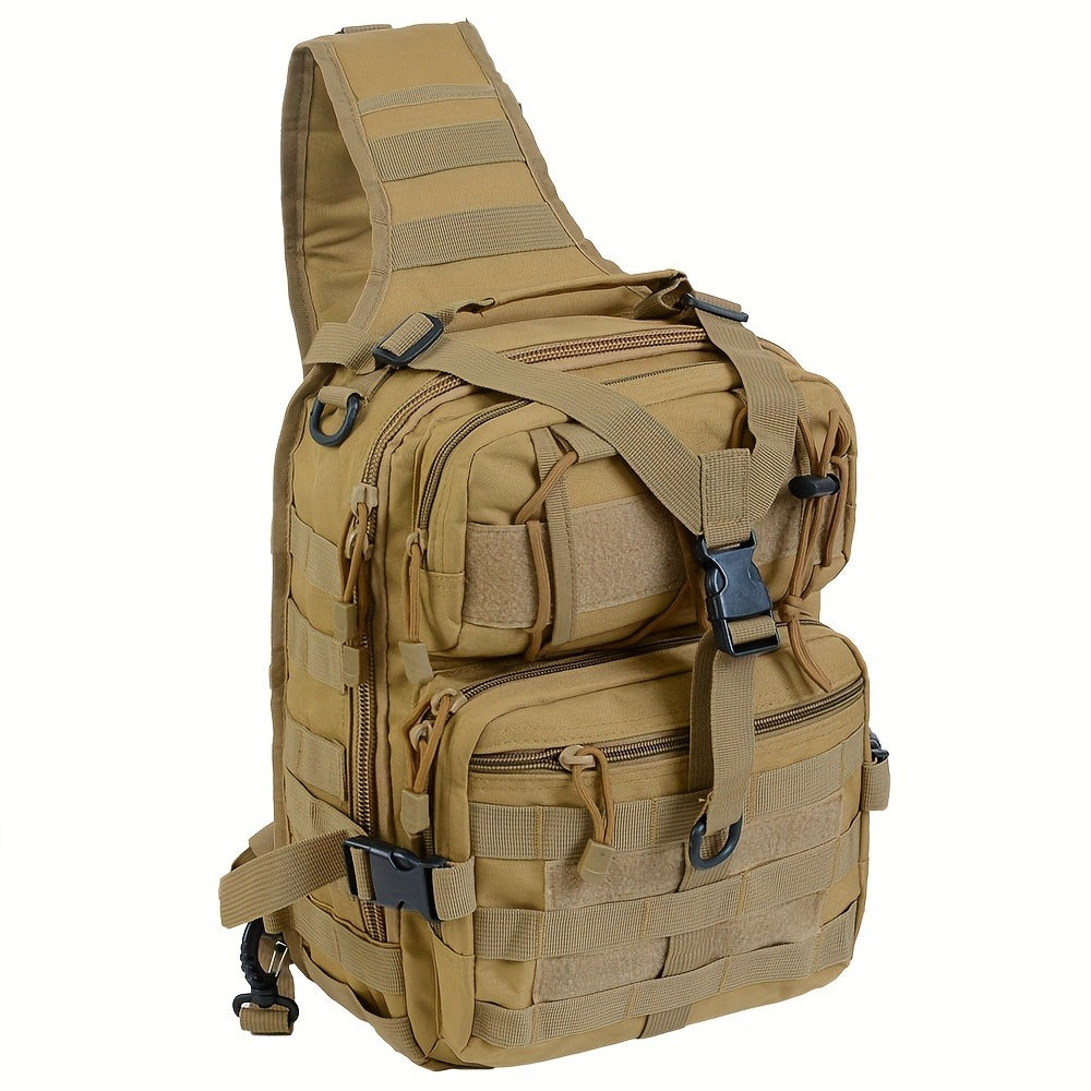 Single Shoulder Crossbody Sling Pack for Hiking, Patrol & Outdoor EDC, Adjustable Strap, Multi-Pocket – Tactical Chest Bag - product image 21