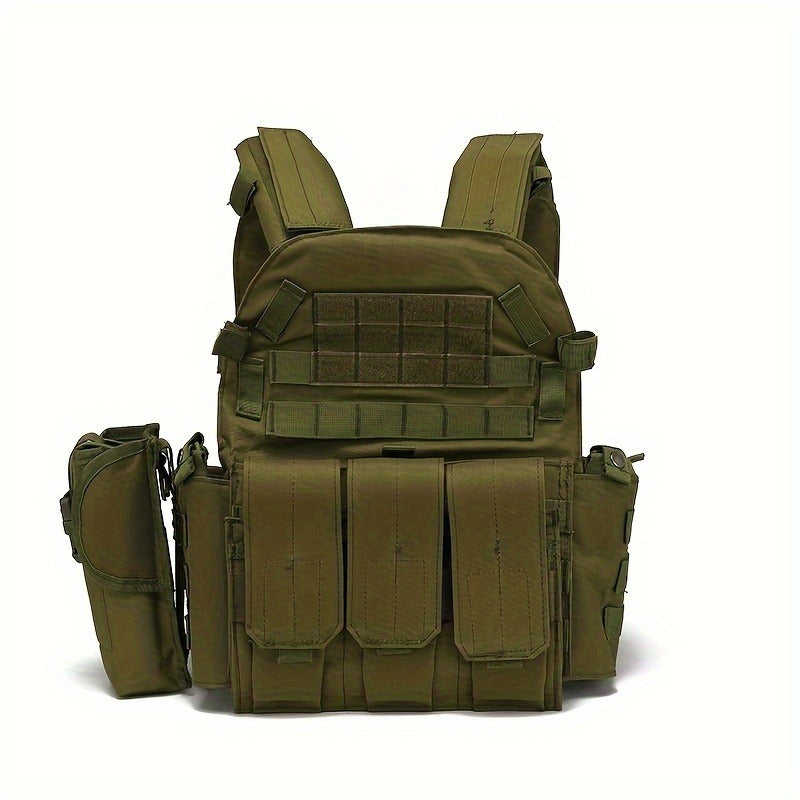 Tactical MOLLE Vest 6094 Adjustable Combat Chest Rig with Multi-Pocket System for Outdoor Hunting Training Airsoft CS Wargame Hiking Camping - product image 26
