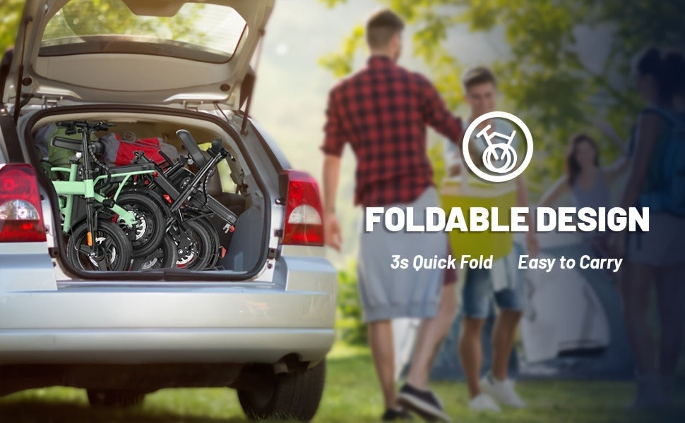 48V 10AH Removable Battery 350W Motor | Folding E-Bike 14" - product image 13