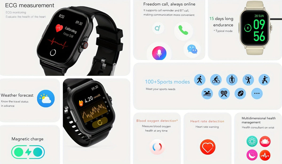 Smartwatch Bluetooth 5.1 Calling 2.01 Inch Display Multi Sport Modes for Everyday Use - product image 19