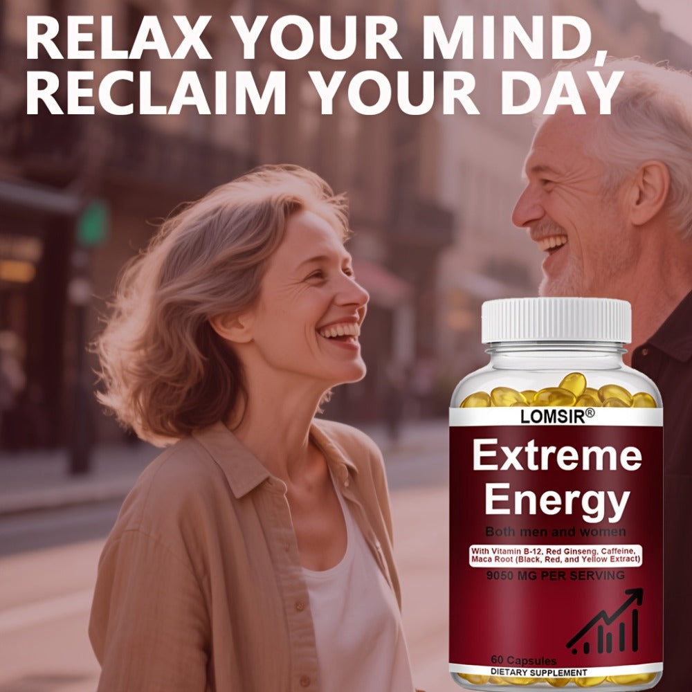 Red Ginseng Energy Capsules 9050mg with Maca & Saw Palmetto – Everyday Vitality & Stamina Supplement for Men & Women | Natural Energy Booster Softgels | 60 Count - product image 4
