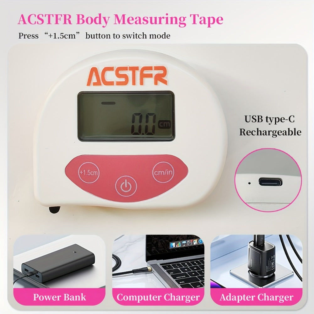 Digital Body Measuring Tape 60 Inch 150cm Smart Retractable Electronic Tape Measure for Weight Loss Waist Hip Chest Arm Body Measurement USB Rechargeable Fitness Tracker Tool - product image 7