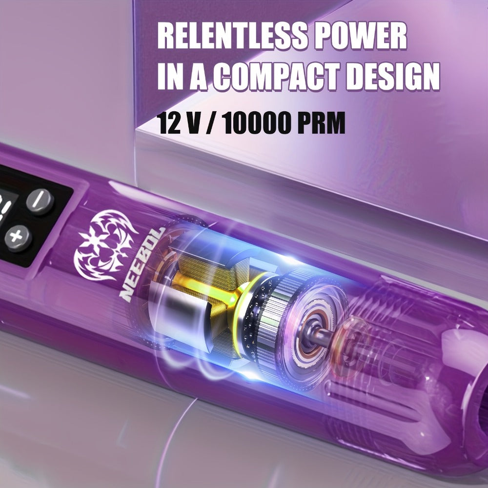 Cordless Tattoo Pen Machine Neebol Wireless Rotary Tattoo Gun with LCD Screen Display Lightweight Upgraded Design Cartridge Needle Compatible for Beginners & Professional Tattoo Ar - product image 4