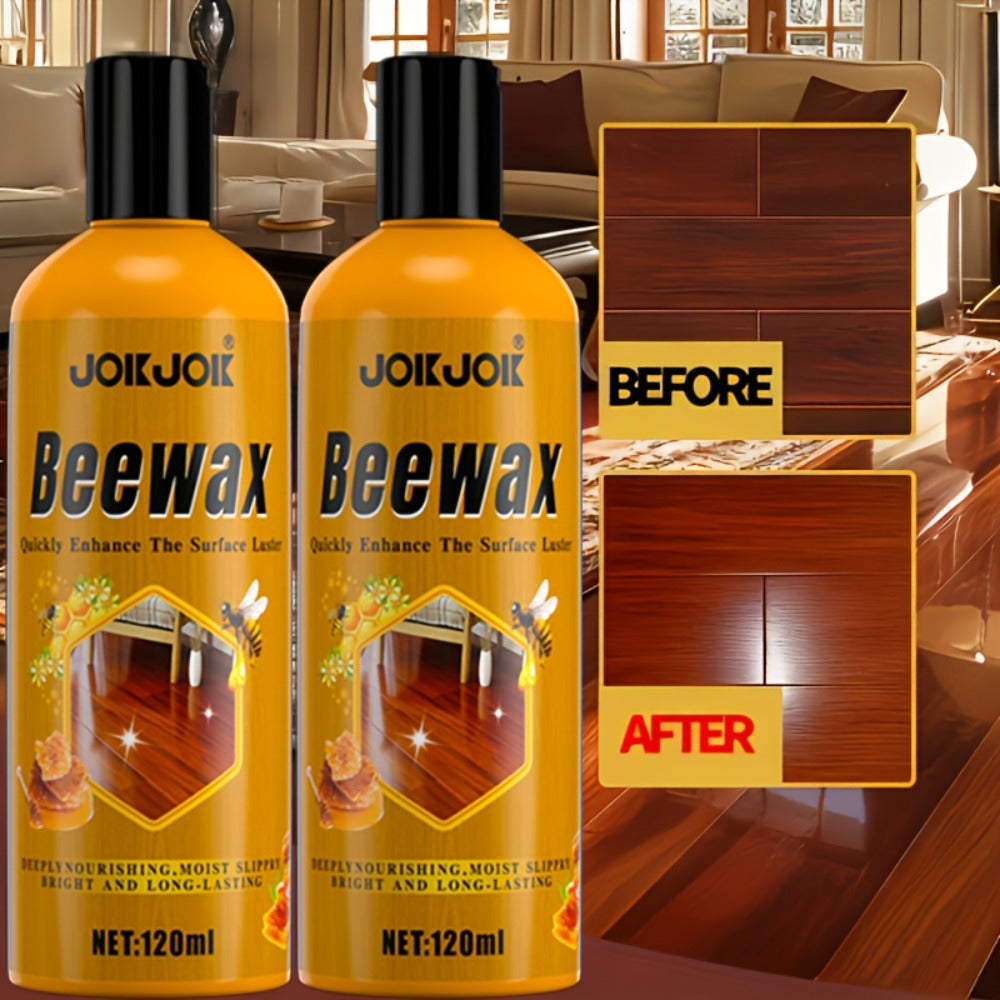 Beeswax Wood Polish & Repair Kit, Natural Wood Furniture Care Wax Deeply Moisturizes, Removes Scratches & Dullness, Restores Shine on Solid Wood Furniture, Floors, Countertops, Doo - product image 2