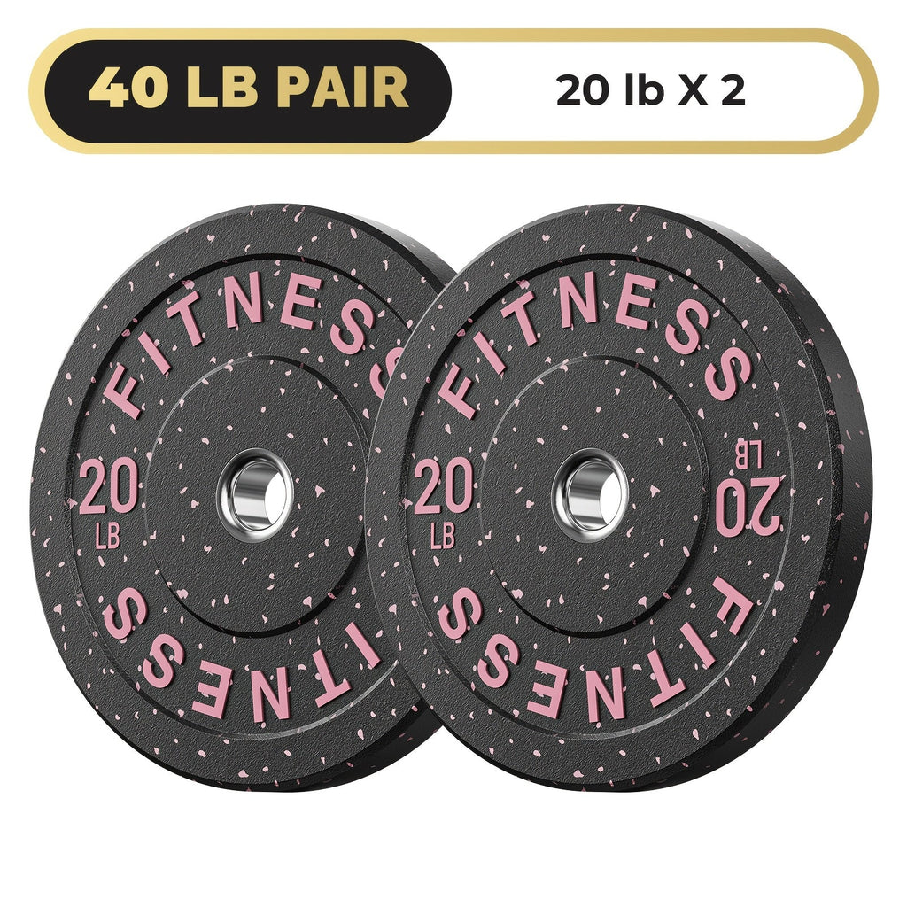 Bumper Plates Colored Rubber Weight Plates | 2-Inch Olympic Barbell Plates for Weightlifting & Strength Training, High Bounce Floor Protection, Low Odor - product image 3