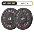Bumper Plates Colored Rubber Weight Plates | 2-Inch Olympic Barbell Plates for Weightlifting & Strength Training, High Bounce Floor Protection, Low Odor - product image 3