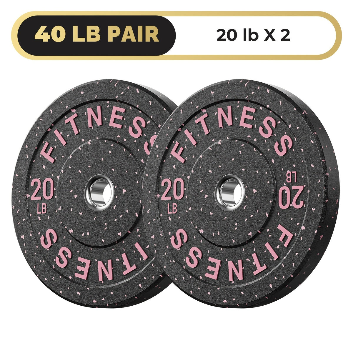 Bumper Plates Colored Rubber Weight Plates | 2-Inch Olympic Barbell Plates for Weightlifting & Strength Training, High Bounce Floor Protection, Low Odor - product image 3