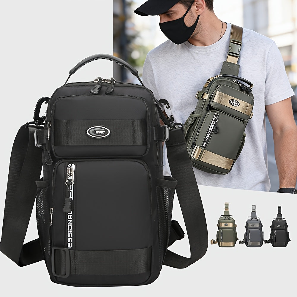 Crossbody Chest Bag Unisex Multipurpose Shoulder Sling Bag with Adjustable Strap Zipper Closure Multifunctional Carry Styles for Daily Use Travel Outdoor Black - product image 2