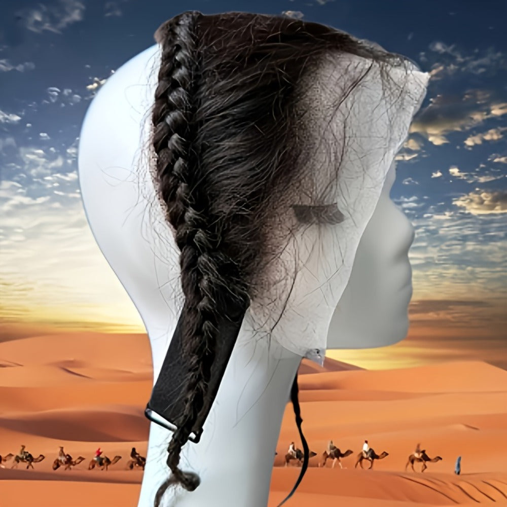 Lace Frontal Hairline Patch Human Hair 13x4 Clip-Free Natural Black 1B Straight Breathable Seamless Fusion | Thinning Hairline Cover Scalp Patch All Skin Tones - product image 9