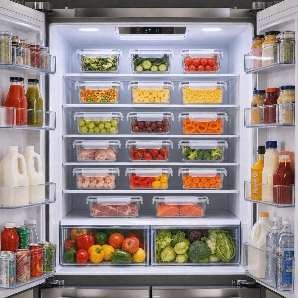 48 pcs Set, Including 6/12/24 Boxes and 6/12/24 Lids Food Storage Box Set, Refrigerator Storage Box Sealed and Leak-Proof, Bpa-Free, Reusable Lunch Box with - product image 12