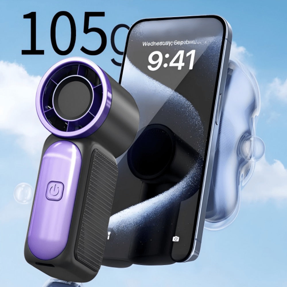 Turbine Fan Mini Handheld High Speed 100-Speed Wind Cannon USB Rechargeable Portable Outdoor Cooling Fan Compact Personal Fan for Travel Camping Sports - product image 6