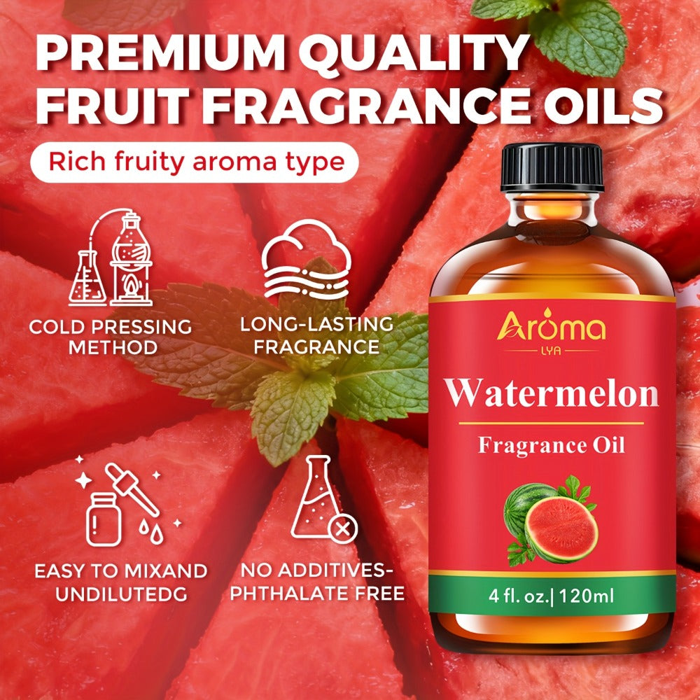 Fruit Fragrance Oil 4oz – Sweet Scented Oils for Diffuser, Candle Making, Soap, Massage & Hair Care | Strawberry, Blueberry, Peach, Watermelon, Cherry & More - product image 6