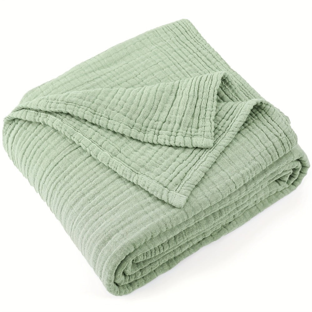 Muslin Blanket 100% Cotton 6-Layer – Breathable Soft Gauze Throw for Couch & Bed, All Season, Machine Washable, 13 Colors, 5 Sizes - product image 11