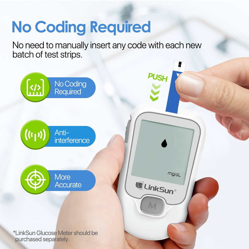 Diabetes Test Strips 100 Count – Compatible with G-425-1, G-425-2, G-425-3 Blood Glucose Monitors - product image 8