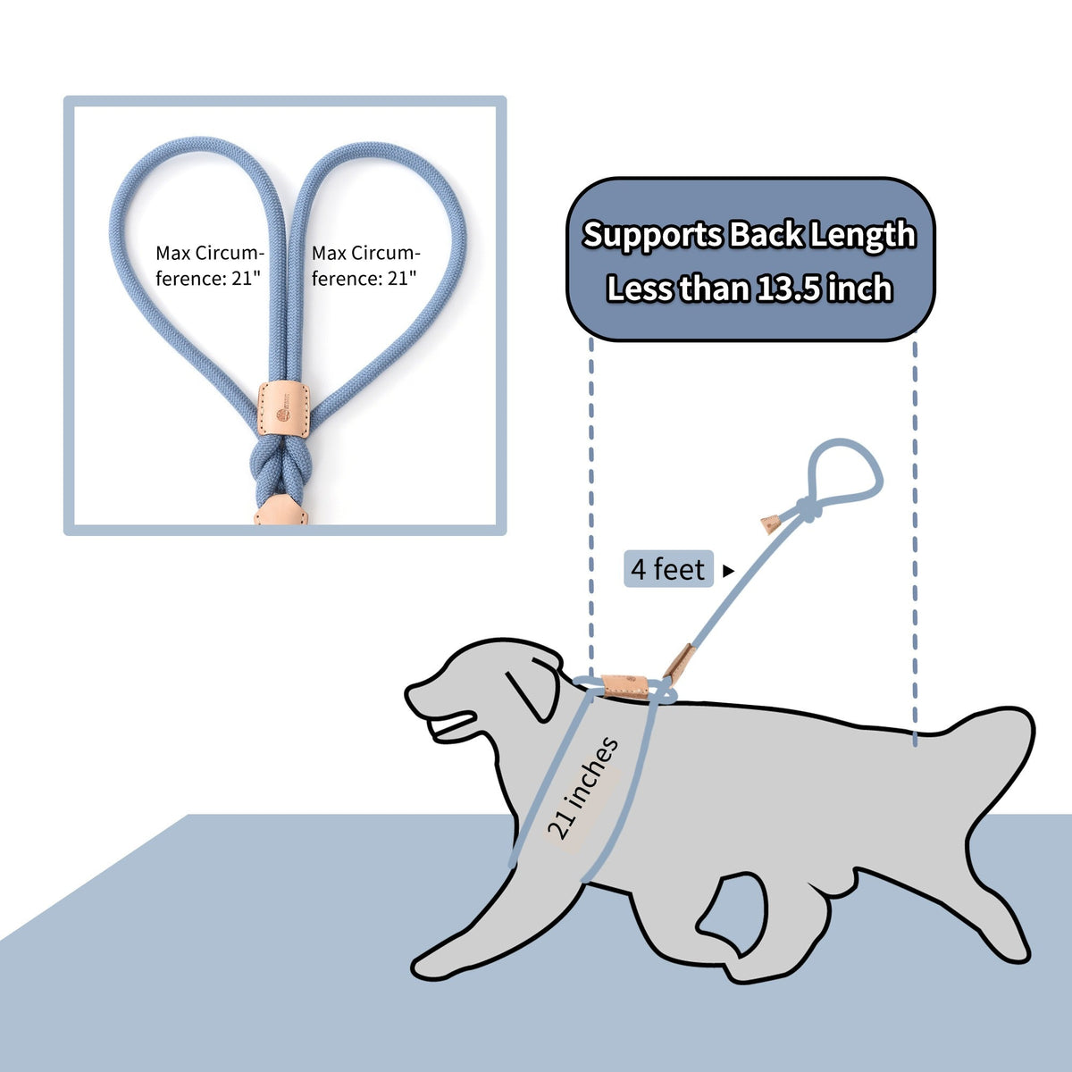 No Pull All-in-One Training Leash for Puppies & Small Dogs, Adjustable Slip Lead with Soft Rope, Secure Control for Walking & Training – Dog Slip Leash and - product image 58
