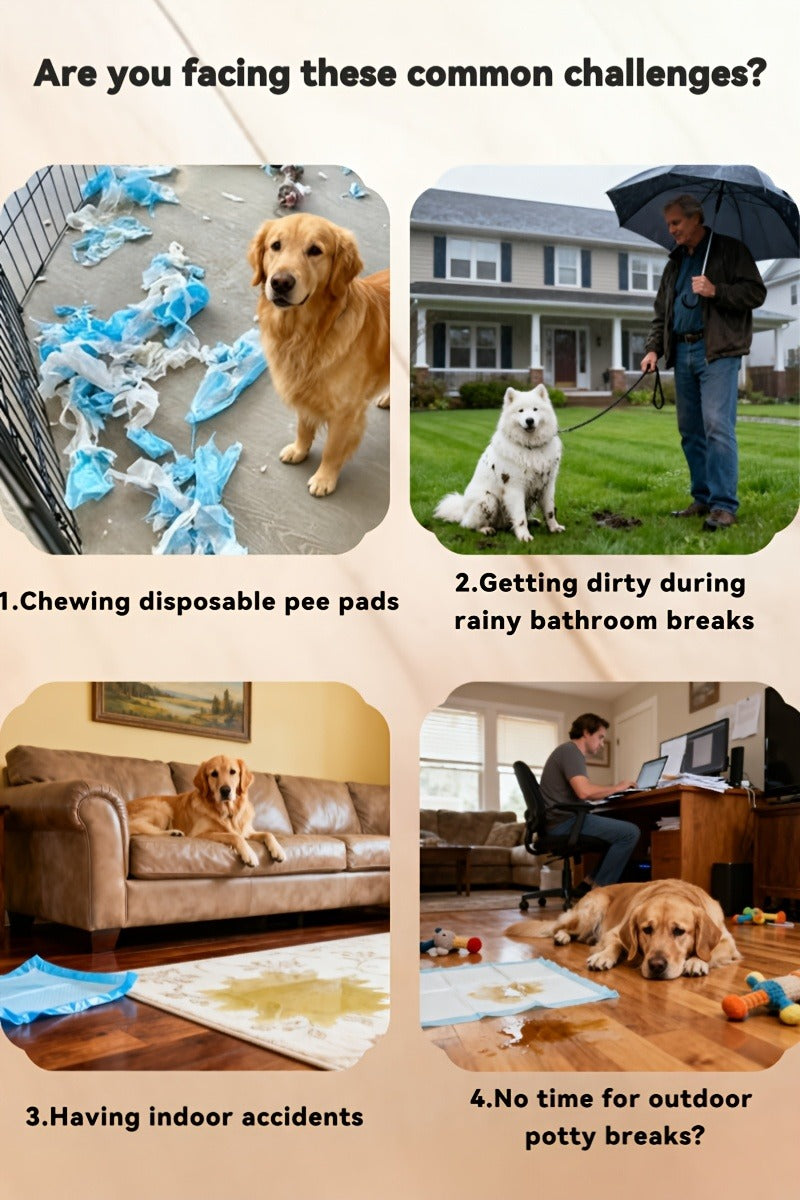 Indoor Dog Potty Tray with Removable Grating – Leak-Proof Puppy Training Toilet, Washable Pee Pad Holder for Apartments, Easy Clean Dog Bathroom, 7 Colors - product image 19