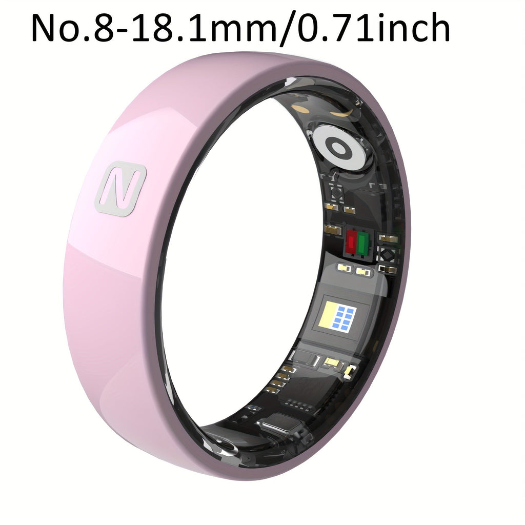 Fitness Tracker Smart Ring | Men & Women Sizes 7 | IP68 Waterproof, Sleep & Step Monitor, Crystal Charging Case, Stainless Steel | 13 - product image 39
