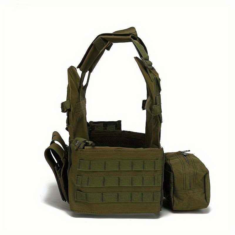 Tactical MOLLE Vest 6094 Adjustable Combat Chest Rig with Multi-Pocket System for Outdoor Hunting Training Airsoft CS Wargame Hiking Camping - product image 27