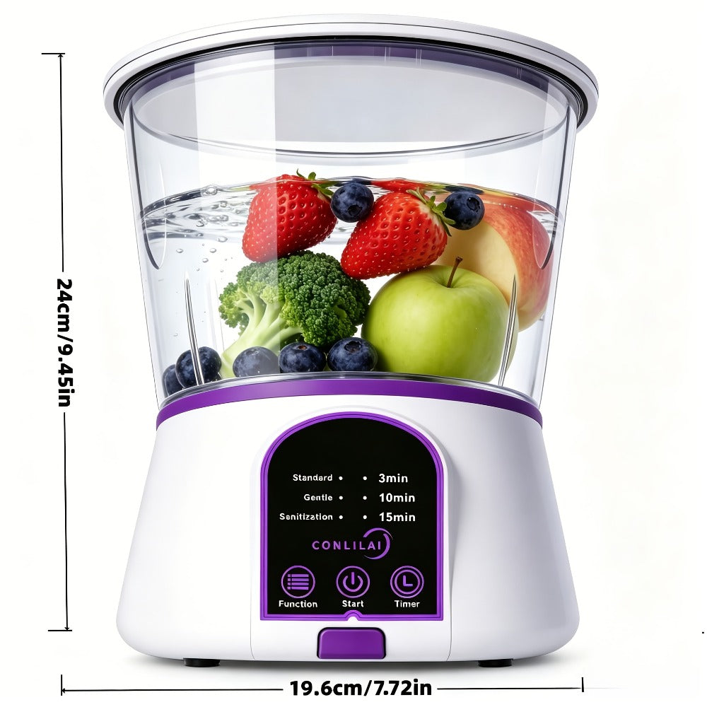 Fruit and Vegetable Cleaner Machine Ultrasonic Purifier Multifunctional Household Food Cleaning Device Rechargeable for Removing Pesticides Bacteria Single Dual Battery Options - product image 2