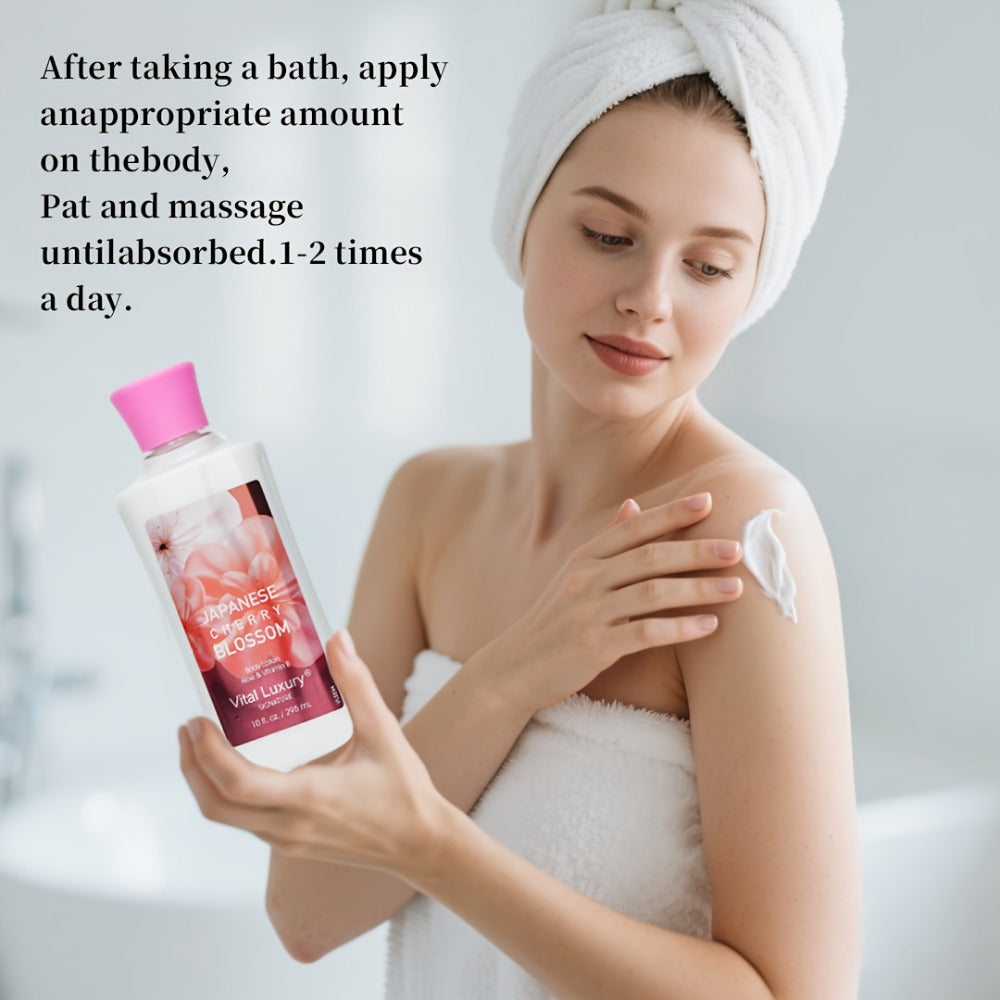 Scented Body Lotion & Hand Cream Vitamin C Glycerin Deep Moisturizing - Japanese Cherry Blossom Vanilla Cotton Candy Dry Skin Hydrating Lotion Women Men All Skin Types Gift - product image 16