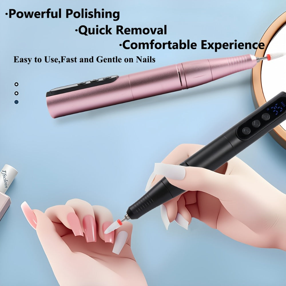 35000RPM Electric Nail Drill Rechargeable – Portable USB-Powered Low Noise Nail Efile for Manicure & Pedicure | Professional Cordless Nail Drill for Acrylic & Gel Nails, Gift for W - product image 9