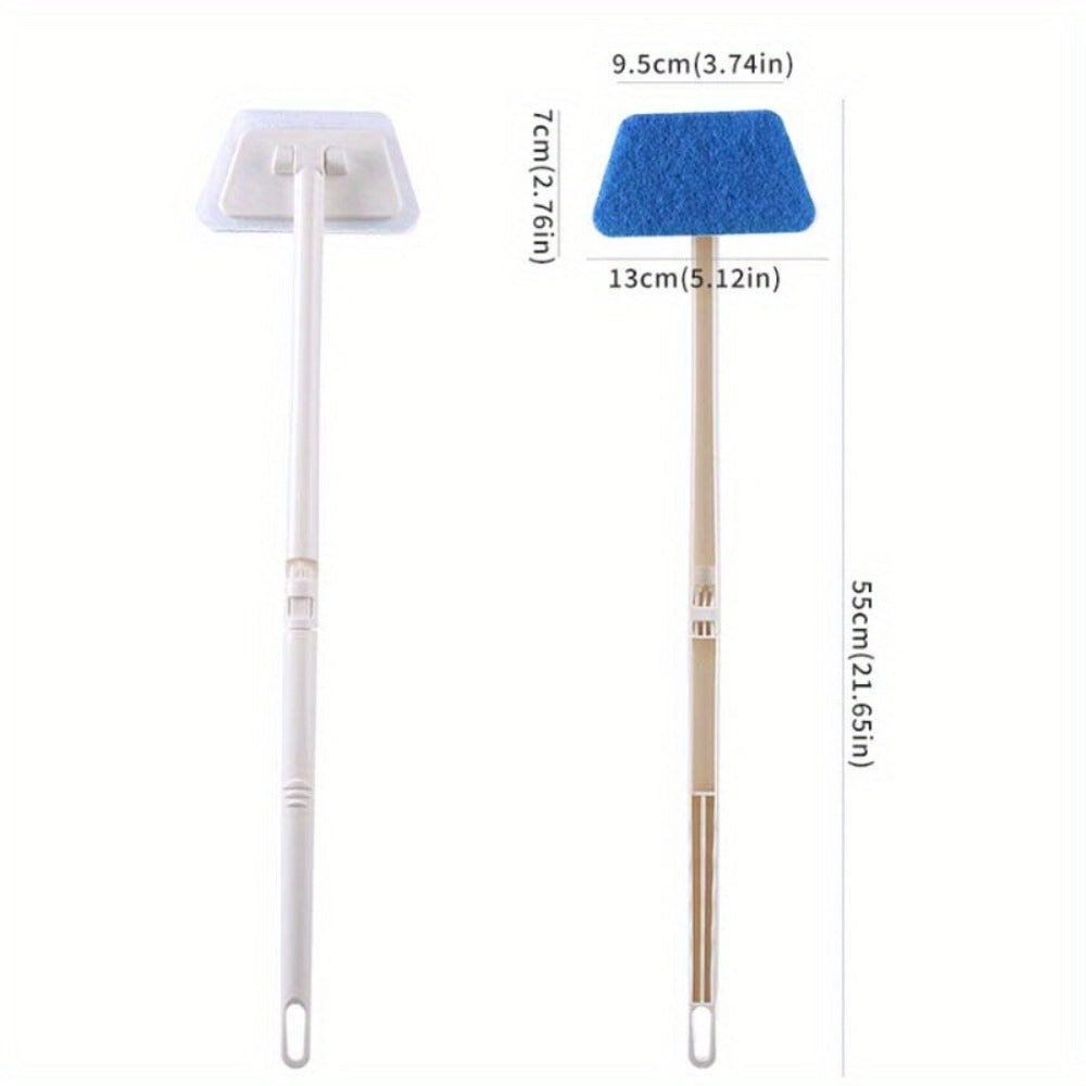 Cleaning Brush Set 16pcs All-Purpose Deep Clean System | 2-in-1 Bath Scrubber & Window Squeegee with 22" Extendable Handle | 90° Rotating Head Bathtub Brush Kit for Indoor & Outdoo - product image 4