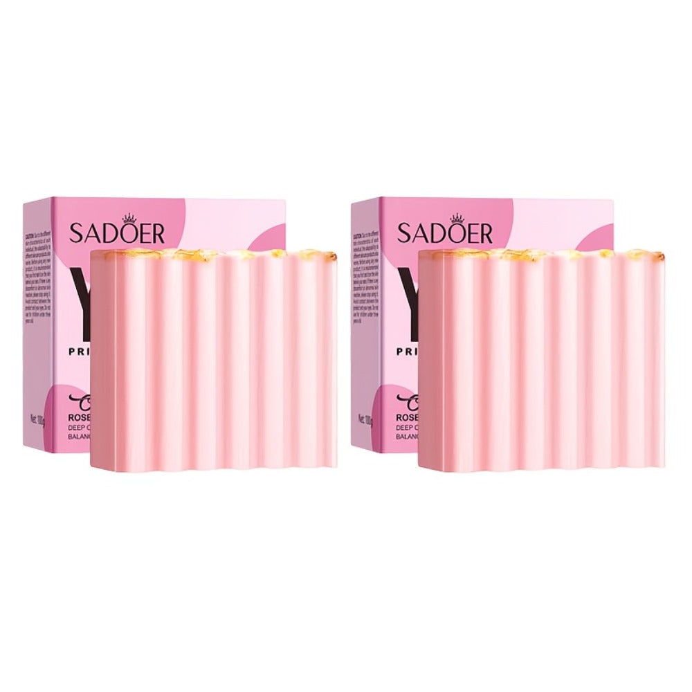 Intimate Cleansing Soap Rose Essence Built-in Bubble Net Rich Foam pH Balance Moisturizing Private Parts Soap for Women Peach Strawberry 2pcs 4pcs - product image 7