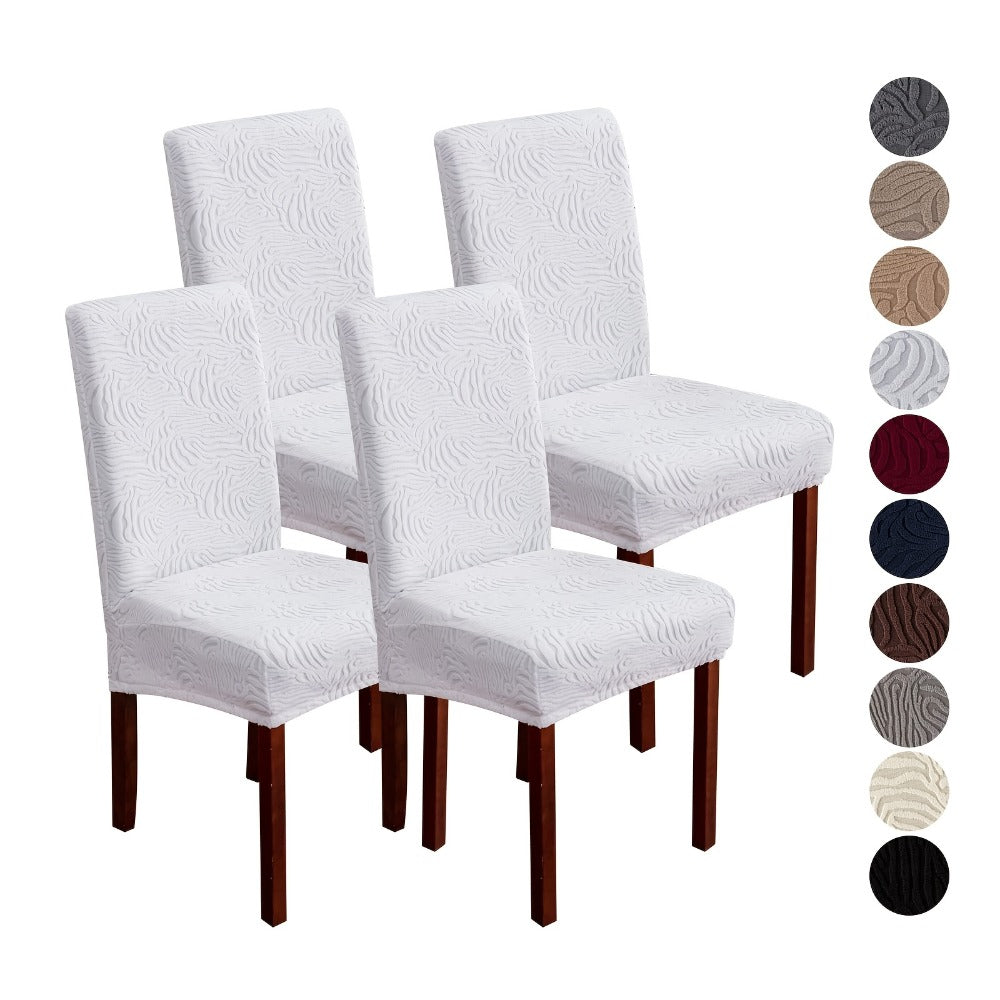 Dining Chair Covers Stretch Jacquard Slipcovers Removable Washable Chair Protector for Kitchen Hotel Restaurant Set of 4 or 6 - product image 16