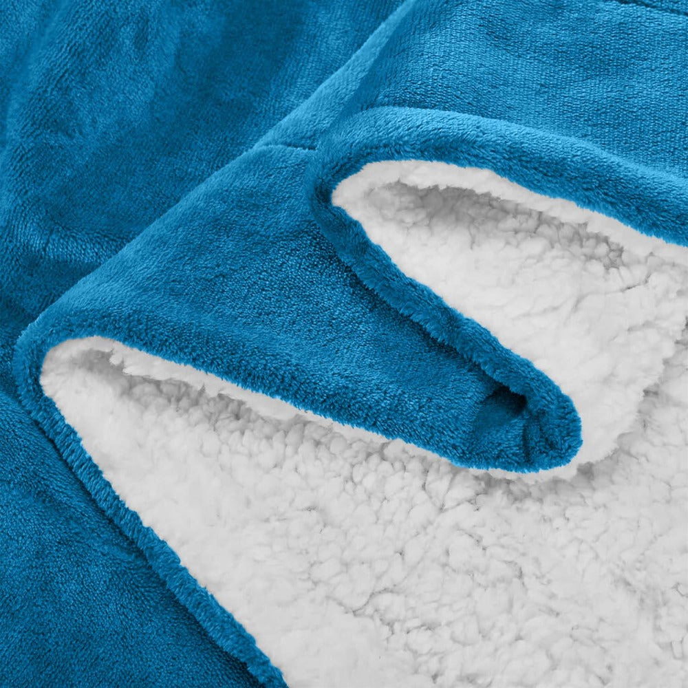 480GSM Sherpa Fleece Blanket – Double-Sided Heavy Warm Throw for Couch, Bed & Travel, Reversible All Season, 13 Colors, 3 Sizes - product image 48