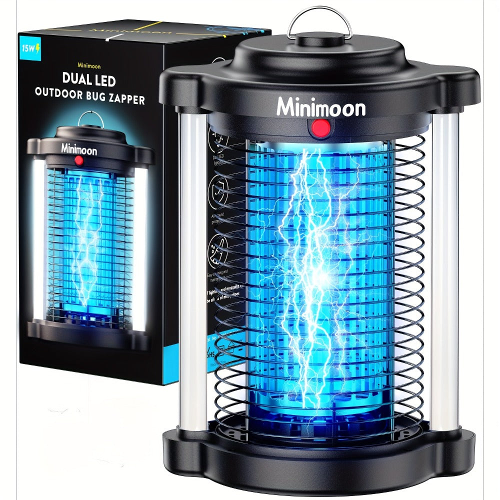 Plug-In Bug Zapper with Dual LED – 110V Electric Fly Killer & Mosquito Trap, Instant Kill for Mosquitoes, Flies & Cockroaches, with Bug Collector Tray, for Home, Office & Commercia - product image