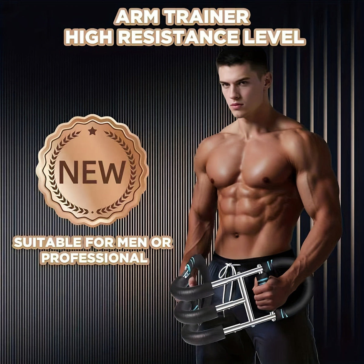 Adjustable Arm & Tricep Trainer – Spring Chest Expander Bar - product image 23