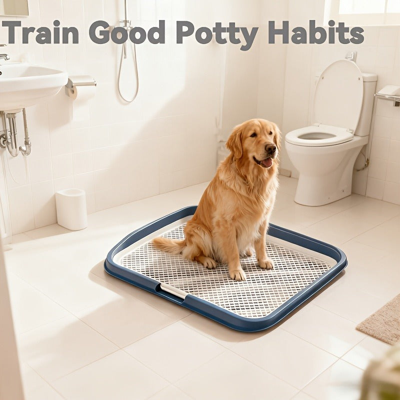 Indoor Dog Potty Tray with Removable Grating – Leak-Proof Puppy Training Toilet, Washable Pee Pad Holder for Apartments, Easy Clean Dog Bathroom, 7 Colors - product image 20