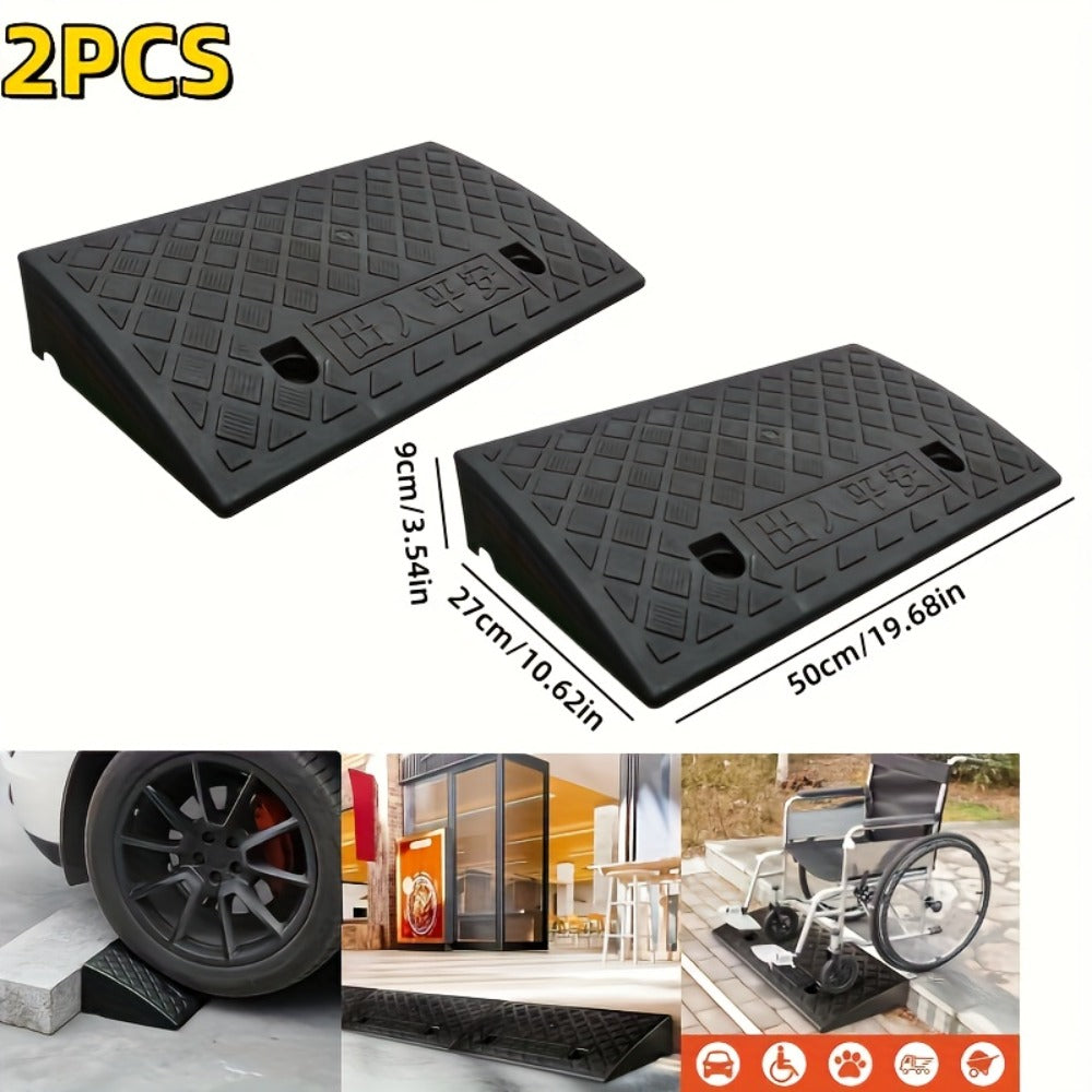 Curb Ramp Heavy Duty Plastic 3000 lb Portable Lightweight for Car SUV Motorcycle Bike Wheelchair Scooter Driveway Sidewalk Loading Dock Garage Outdoor Use Mobility Aid Ramp 2/4 Pac - product image 5