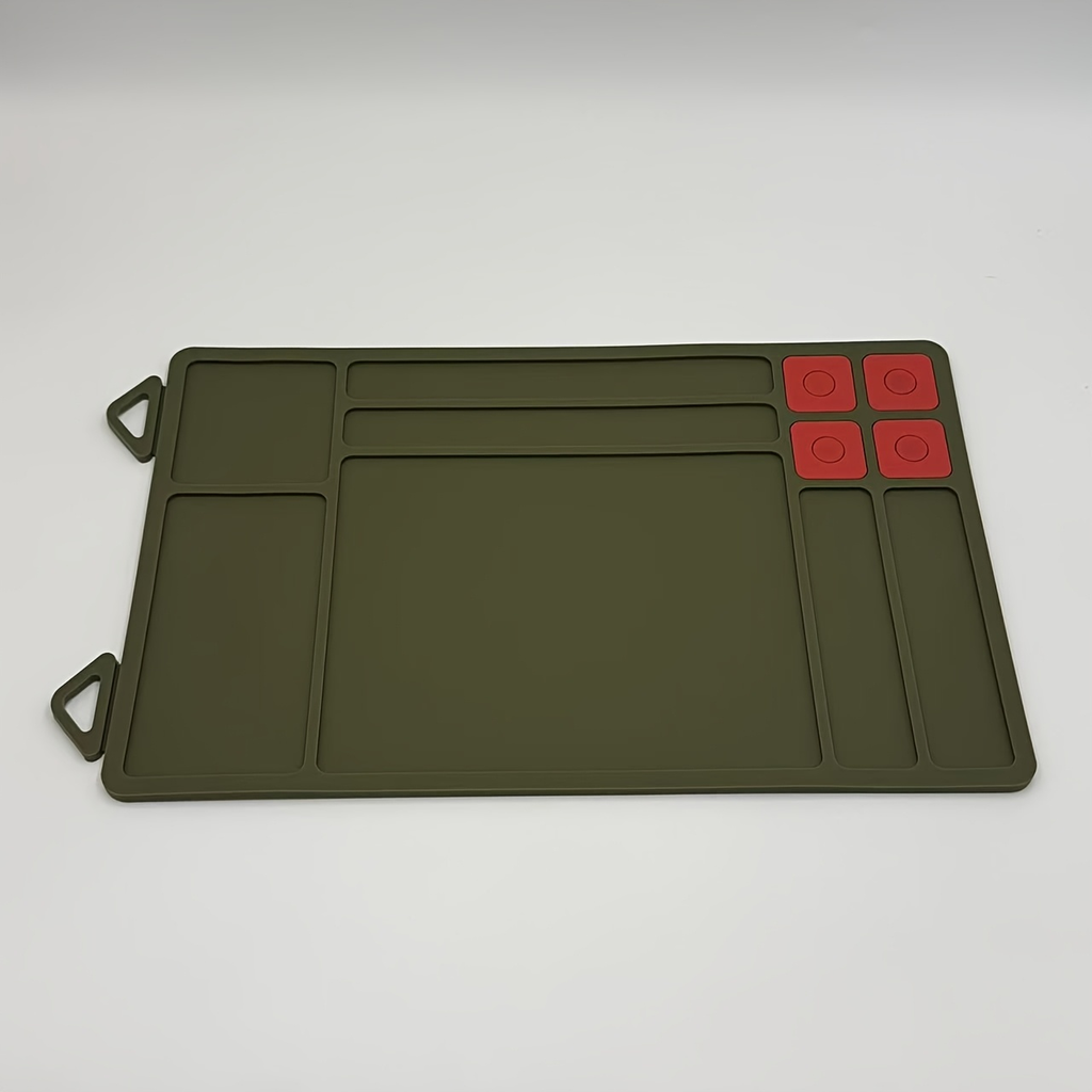Heavy Duty Non-Slip Rubber Solvent-Resistant Pad for Pistol Rifle Handgun Maintenance, Easy-Clean Silicone Surface Gunsmith Work Mat – Gun Cleaning Mat with - product image 3