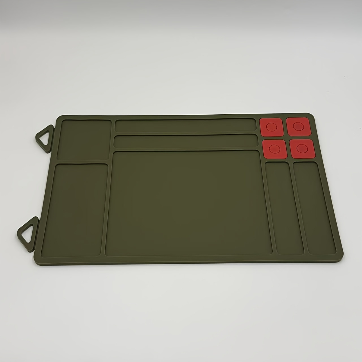 Heavy Duty Non-Slip Rubber Solvent-Resistant Pad for Pistol Rifle Handgun Maintenance, Easy-Clean Silicone Surface Gunsmith Work Mat – Gun Cleaning Mat with - product image 3