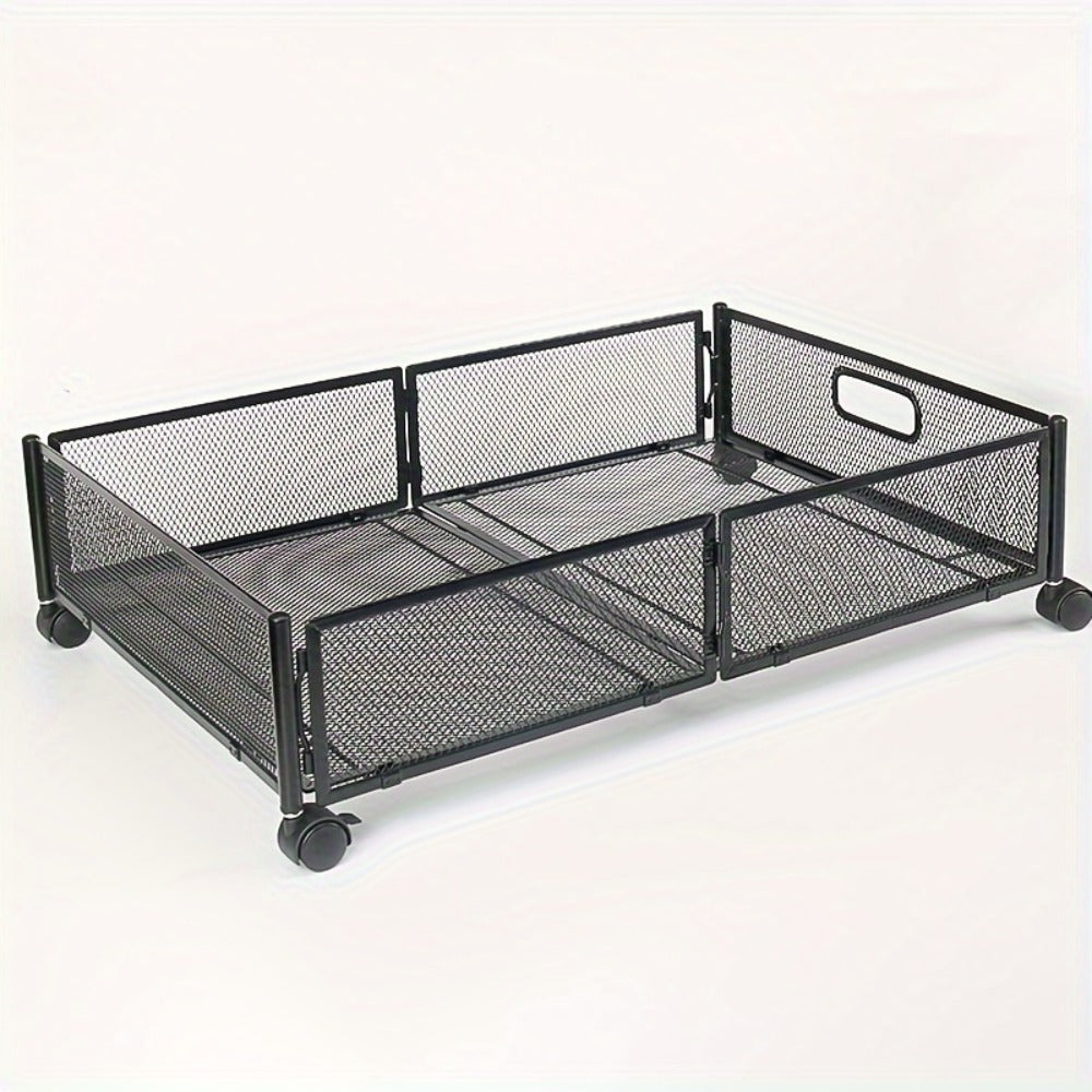 Under Bed Storage Containers with Wheels & Handles – Shoes, Clothes, Blankets Organizer - product image