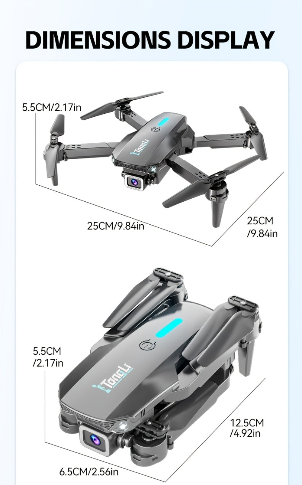 Beginner Vlogging Aerial Photography Quadcopter Gift for Kids Teens Adults | Foldable HD Camera Drone Free Storage Bag USB-C Charging 3D Flips Single or Dual - product image 22