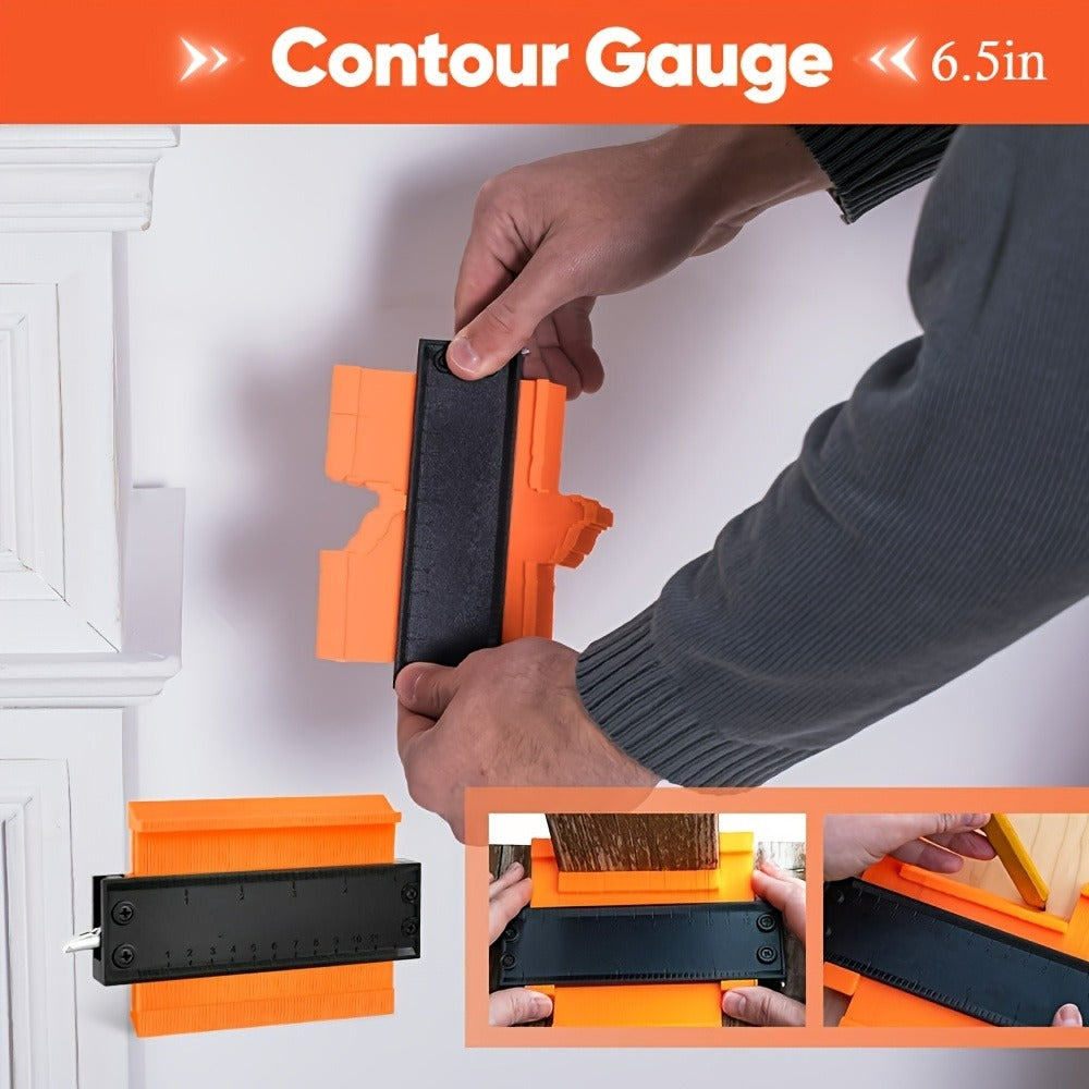 Contour Gauge Profile Shape Replicator Tool 2-Pack Adjustable Precision Irregular Shape Measuring Ruler for Woodworking Tile Carpet Laminate Corners DIY Projects - product image 5