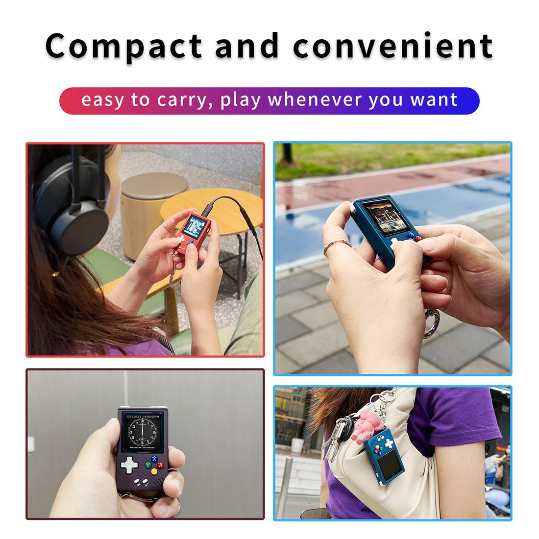 Aluminum Linux 1.54" IPS 10 Emulators MP3 Clock 75g 3 Colors – Anbernic RG Nano Keychain Mini Retro Handheld Game Console - product image 8