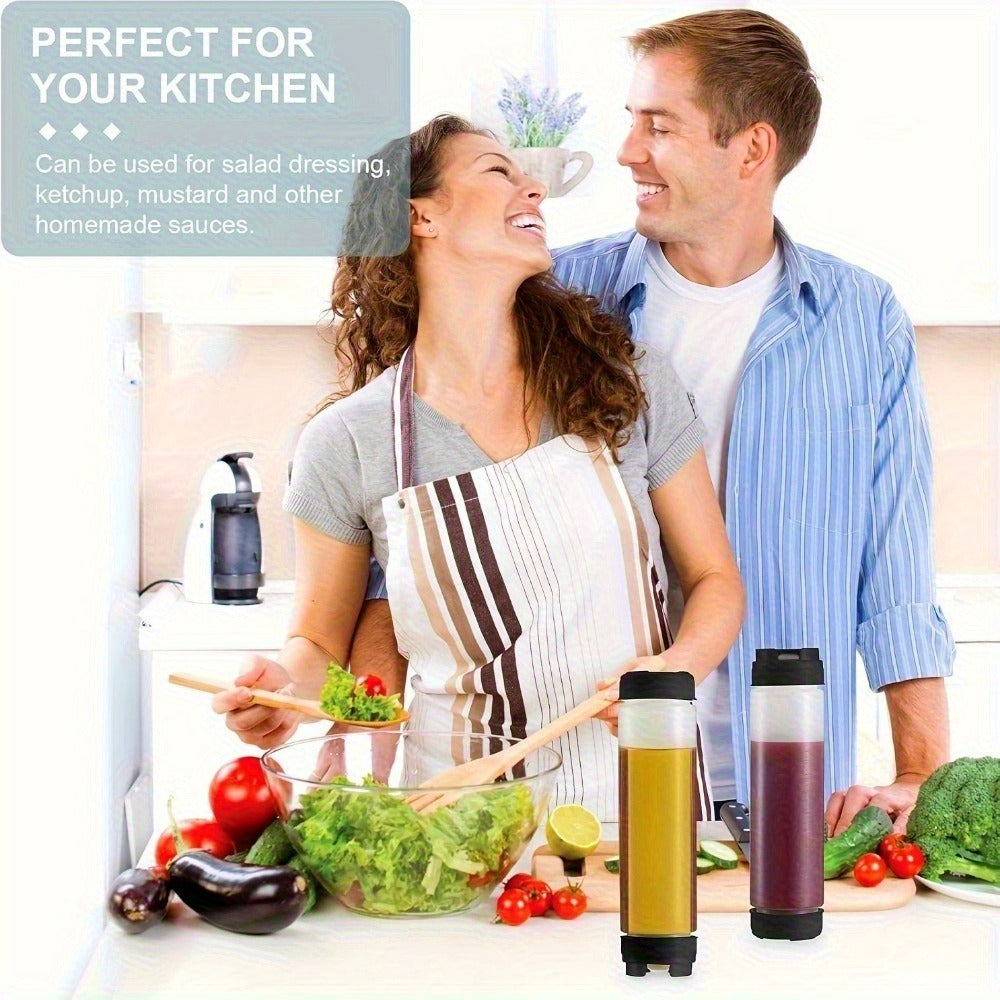 Squeeze Bottles Set of 3 Leak-Resistant Wide Opening Sauce Dispenser Transparent - product image 2