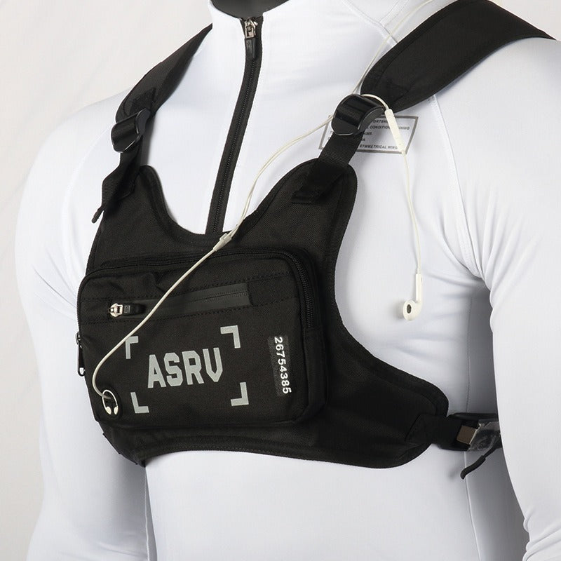 Reflective Adjustable Vest Strap, Waterproof, Cycling Hiking Skiing Sports Pack | Featherlight Running Chest Bag for Men - product image 7