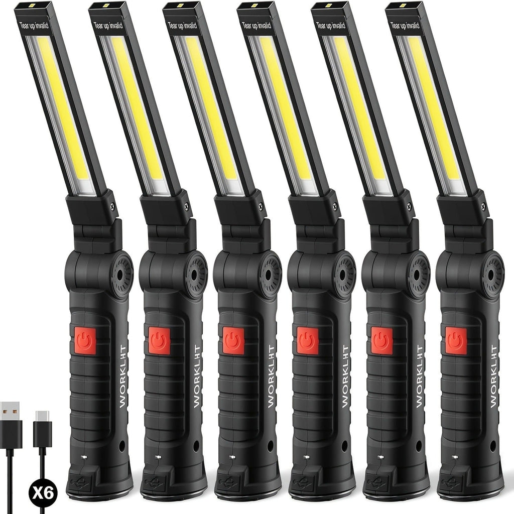 10 Pack – COB LED Work Light, 1000 Lumen Rechargeable Portable Hanging Camp Lamp with Built-In Battery, 200M Range for Camping, Yard, Party & Vehicle - product image 7