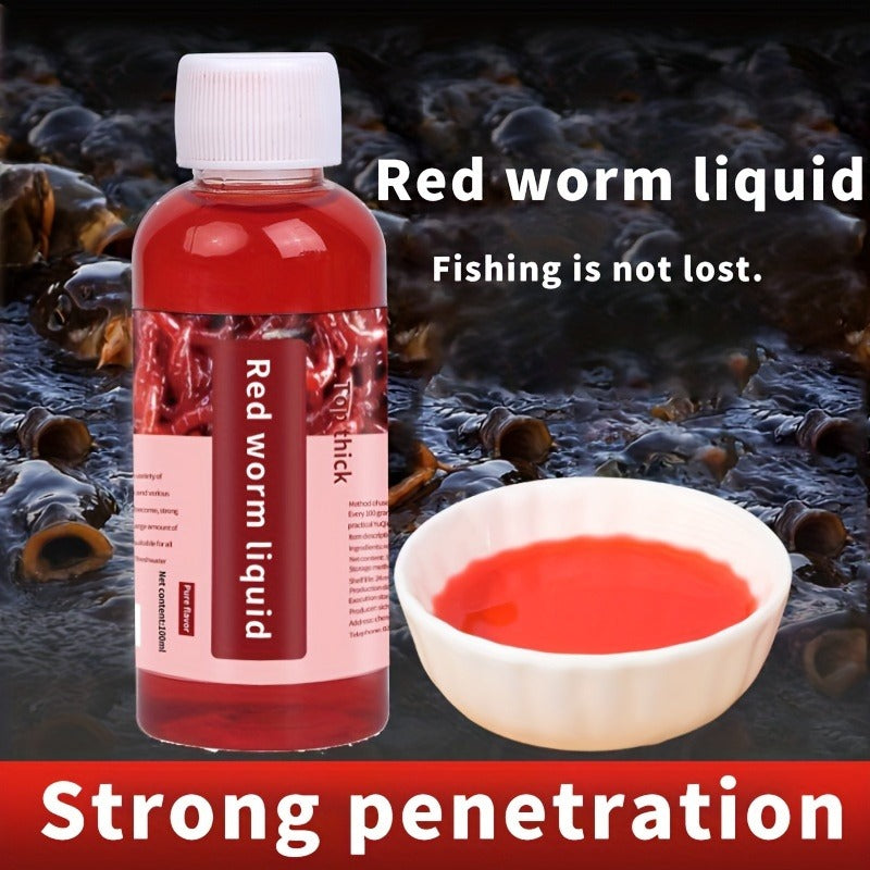 Liquid Fish Bait Red Worm Attractant – 100ml Concentrated Fish Attractant Scent Lure – Powerful Fishing Bait Enhancer for Trout, Carp, Bass, Cod - product image 4