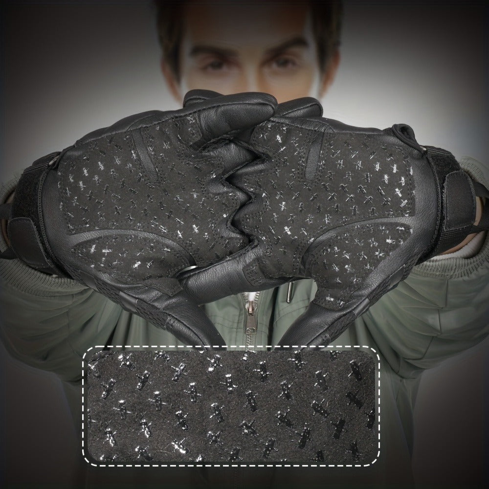 Camouflage Motorcycle Riding Gloves for Men Women, Anti-Slip Wear-Resistant, Outdoor Hiking Camping Hunting Shooting Cycling – Tactical Full Finger Gloves with - product image 4