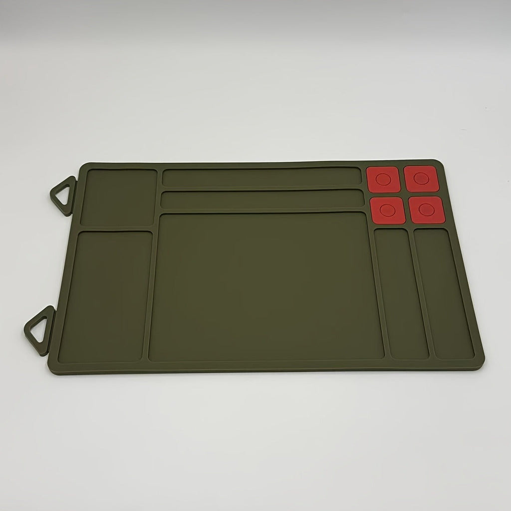 Heavy Duty Non-Slip Rubber Solvent-Resistant Pad for Pistol Rifle Handgun Maintenance, Easy-Clean Silicone Surface Gunsmith Work Mat – Gun Cleaning Mat with - product image 5
