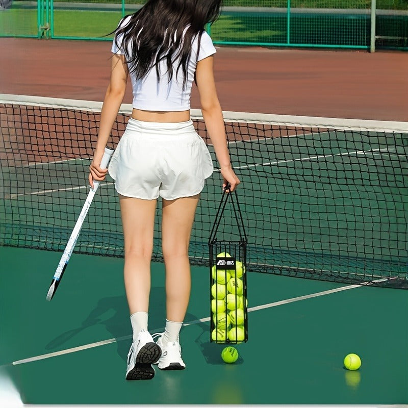 Tennis Ball Picker Up Tube | Stainless Steel Quick-Release Portable Ball Retriever for Tennis Pickleball Training, No-Bend Ball Collector Hopper for Court Home - product image 3