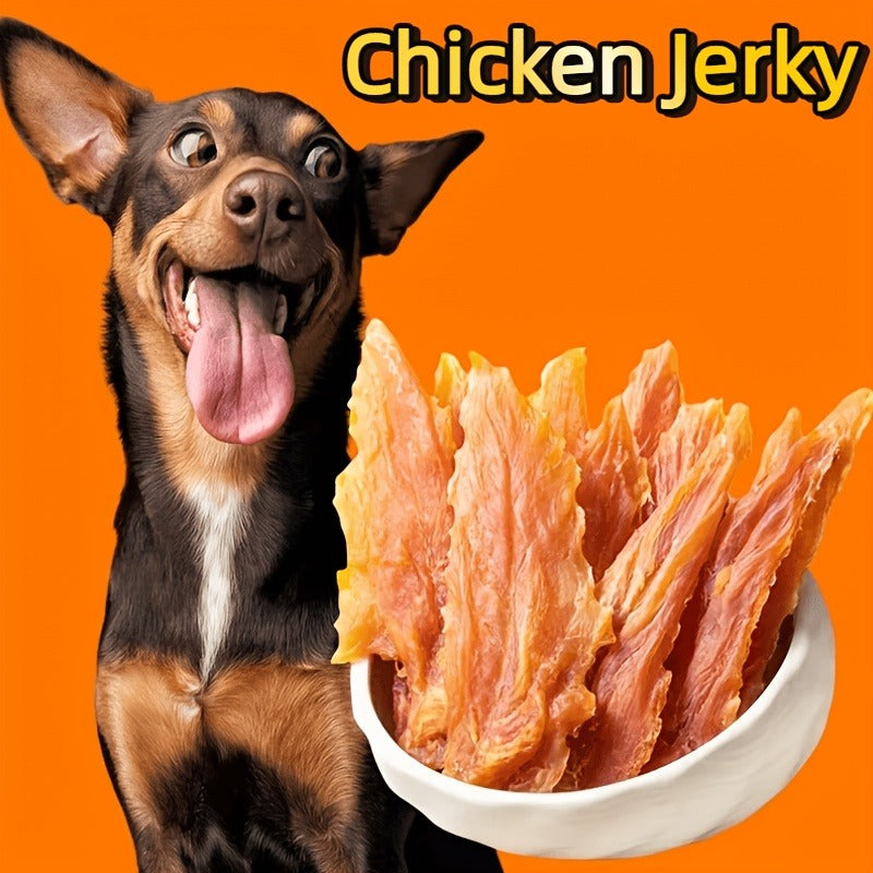 Chicken Jerky Treats for Dogs and Cats | High Protein Chicken Breast Slices, Grain-Free Dental Chews & Training Rewards for Puppies Kittens Adult Dogs Cats - product image 13